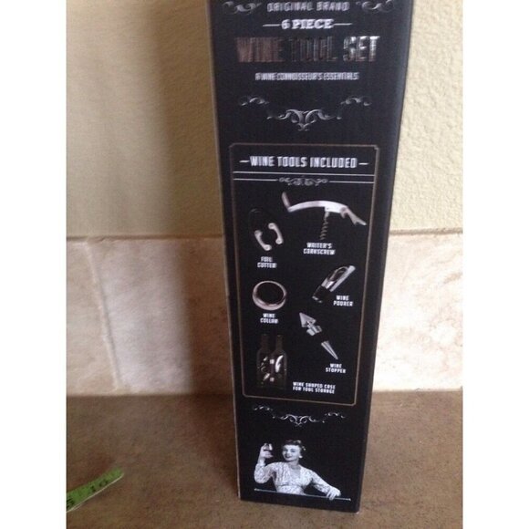 THE ORIGINAL 6 Piece Premium Wine Opener Set Wine Accessories Tool Kit - Picture 7 of 10